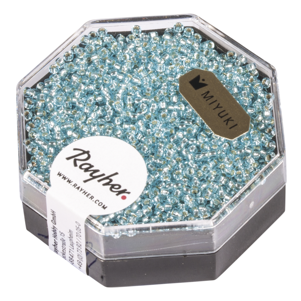 Premium-Rocailles 1,5 mm aquamarin