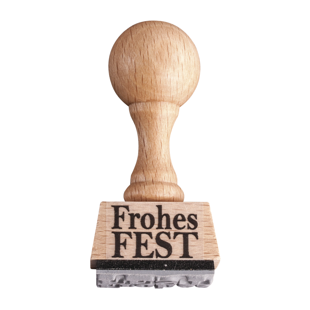 Statement-Stempel Frohes Fest