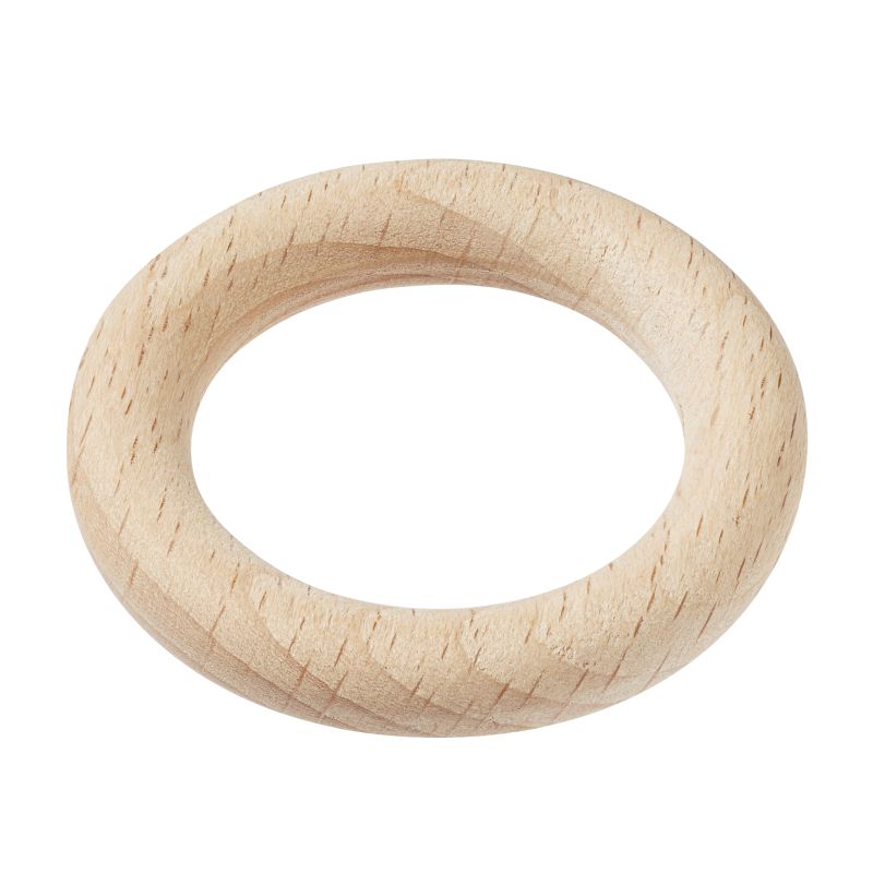 Schnulli-Holzring 48x8 mm, Buche, 4 St.