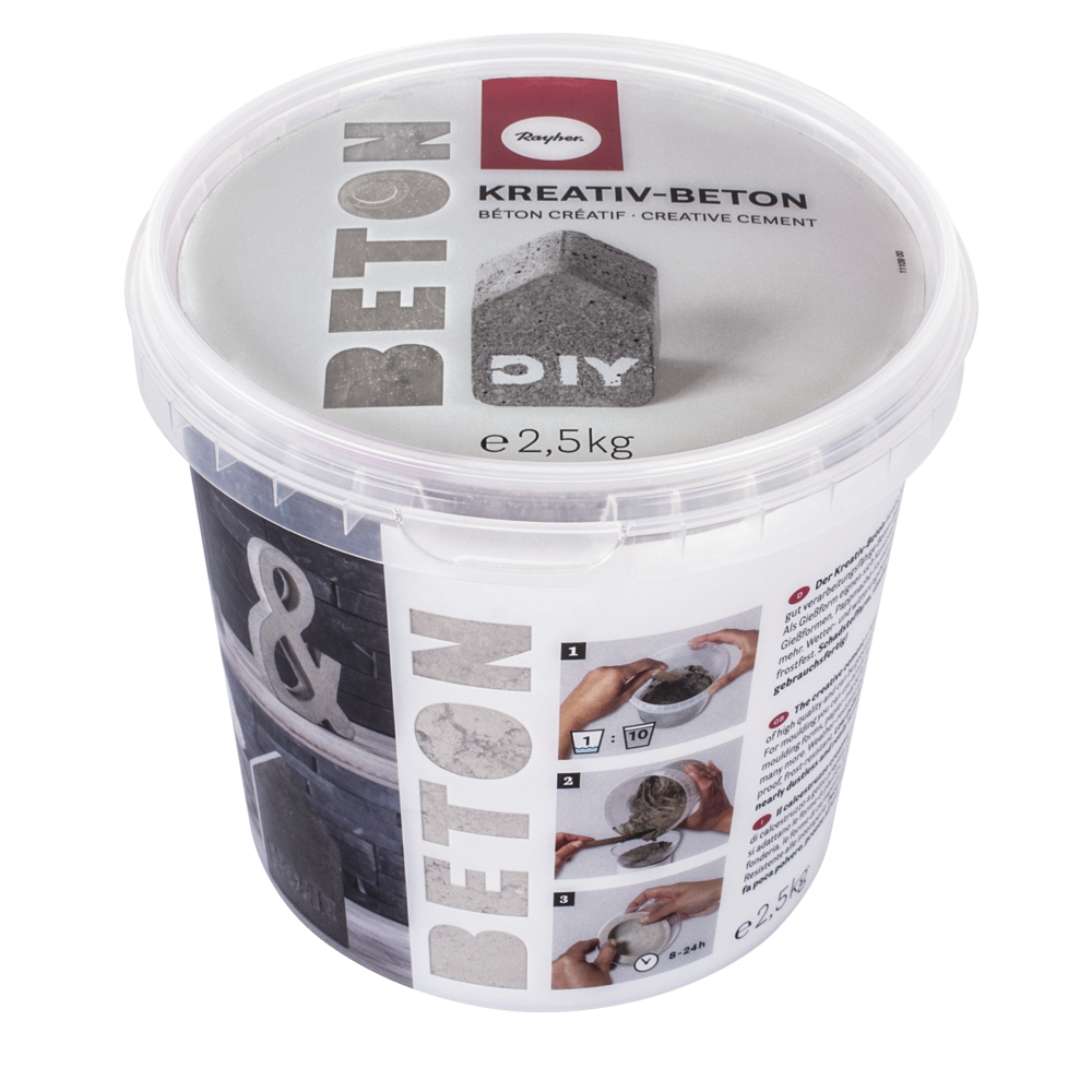 Kreativ-Beton, Eimer 2,5 kg