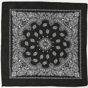 Bandana, 55x55, schwarz