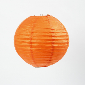 Papierlampe, D: 20 cm, orange, 1 S