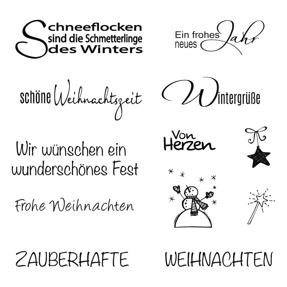 Clear Stamp  Weihnachten/Winter