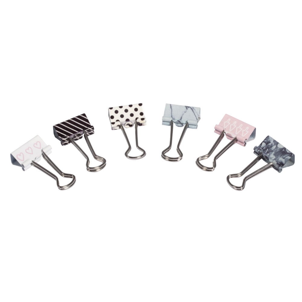 Binder Clips, 6 Designs