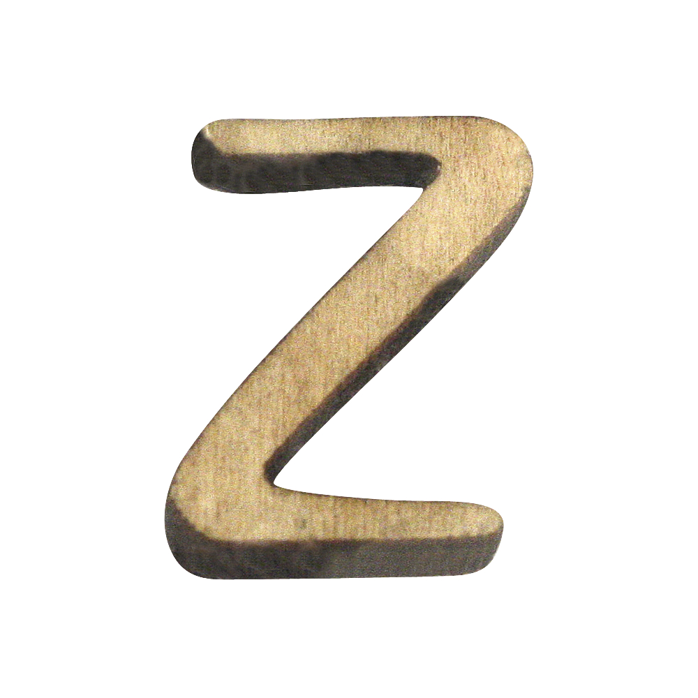 Holz-Buchstabe, 2 cm, Z