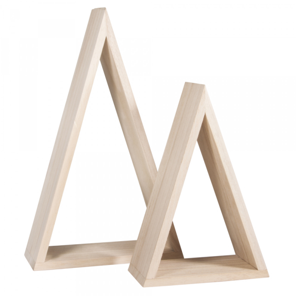 Holz-Rahmen Dreieck Set klein