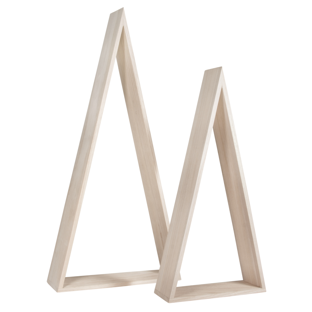 Holz-Rahmen Dreieck Set