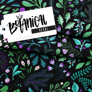 Botanical Bio-Jersey Digitaldruck, 160cm